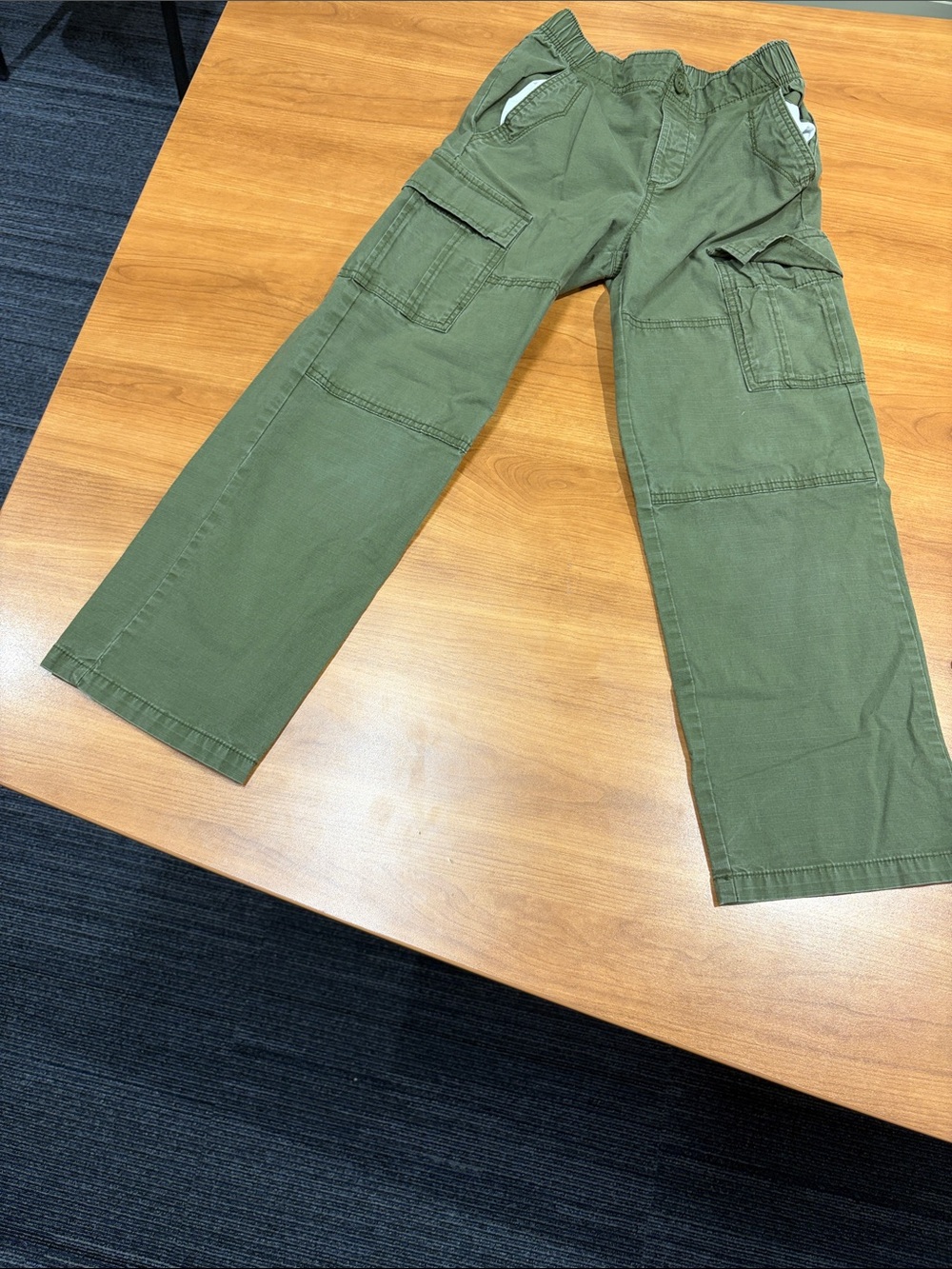 GAP Olive Green Cargo Pants with Elastic Waist
